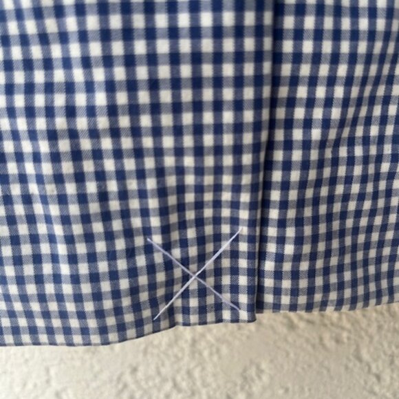 Vintage J.Crew Blue Gingham 100% Cotton Blazer - Picture 7 of 12